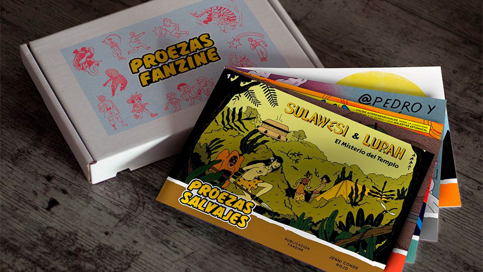 Caja contendora de 'Proezas fancine'