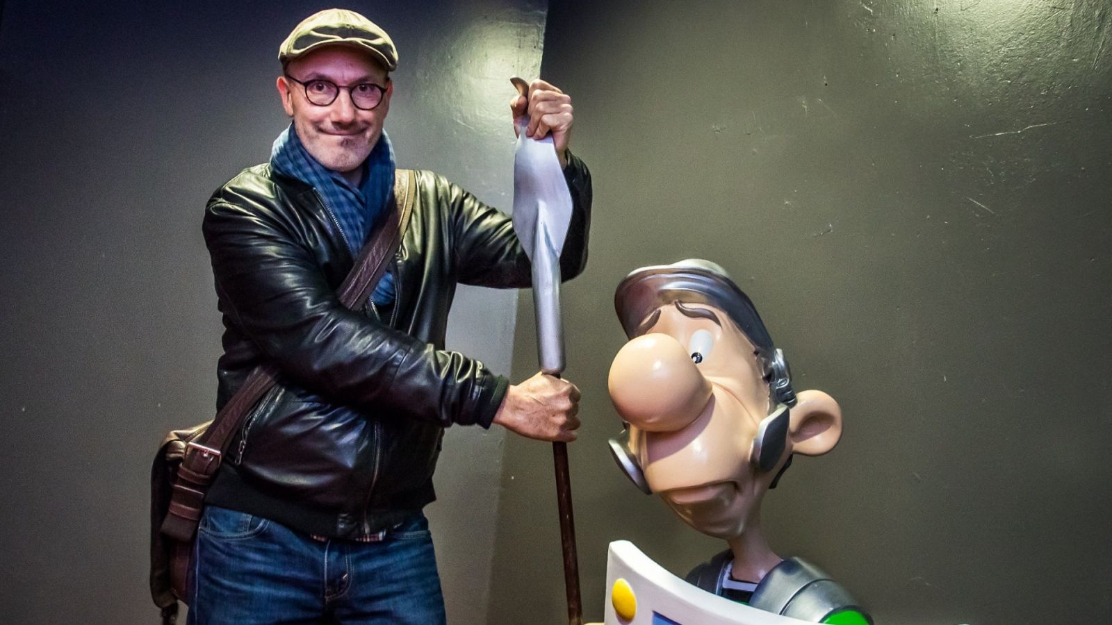 El guionista Jean-Yves Ferri durante la presentación de 'La hija de Vercingetórix'.