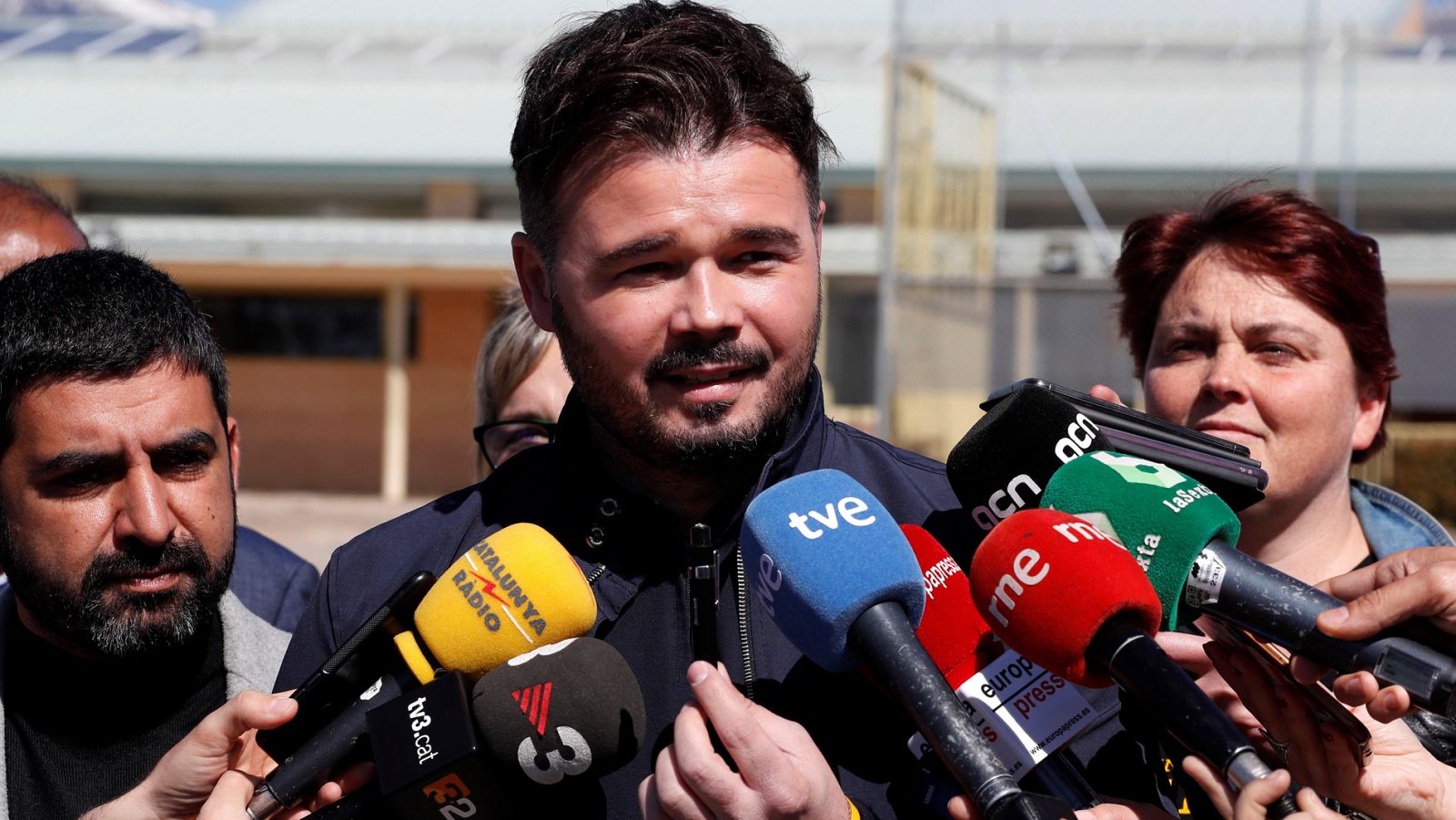 Rufián visita a Junqueras en Soto del Real