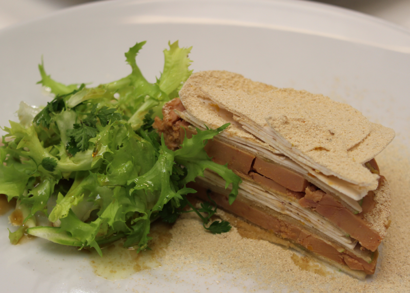 Receta de "milhojas de foie" de Dani Garca