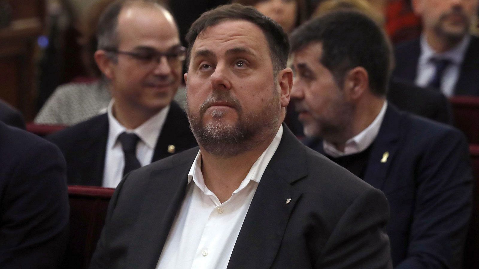 El exvicepresidente de la Generalitat, Oriol Junqueras, en el Tribunal Supremo
