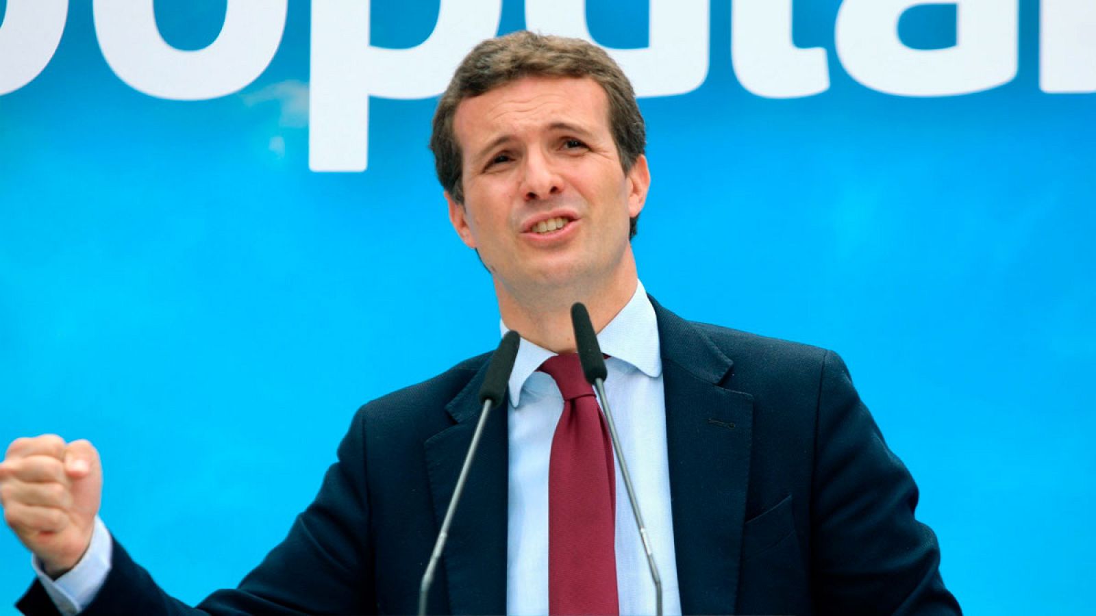 El líder del PP, Pablo Casado