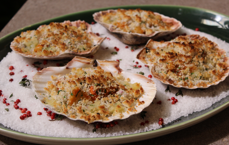 Receta de "vieiras al horno" de Dani Garca