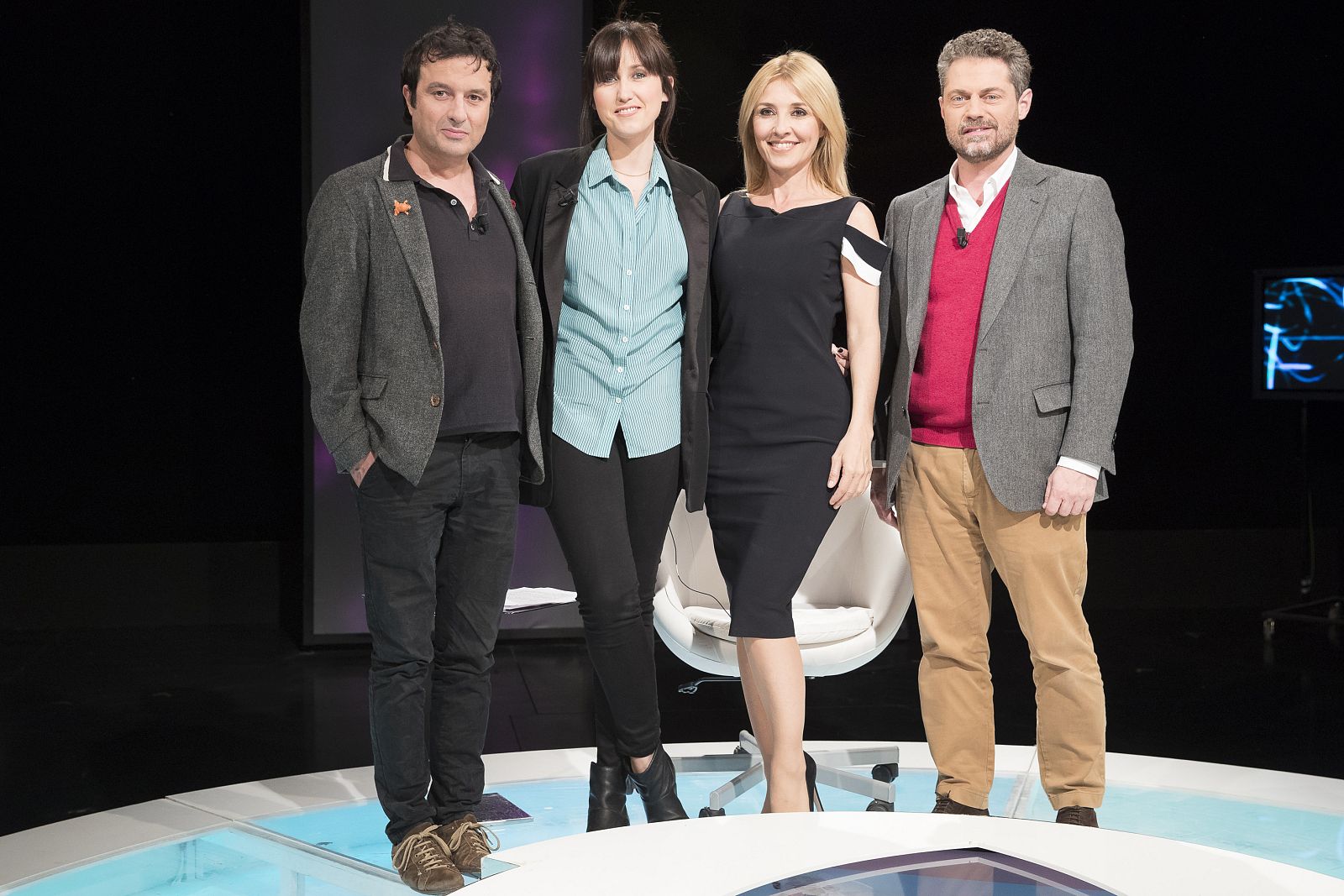 Cayetana Guillén Cuervo junto a Javier Rebollo, Gonzalo Salazar-Simpsom y Natalia Marín