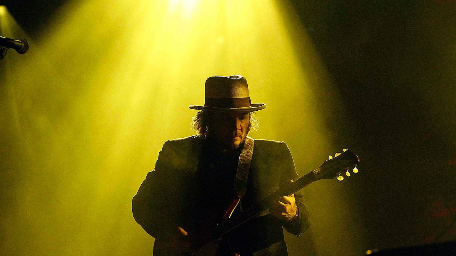 Jeff Tweedy, líder de Wilco, durante un concierto en el Primavera Sound 2012.