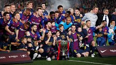 El Barça gana la Liga gracias a la magia infinita de Messi
