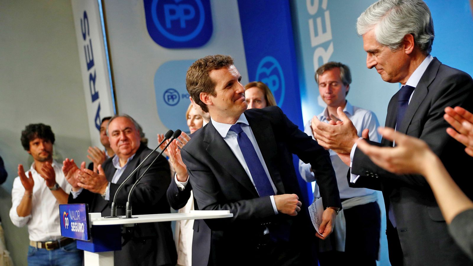 El presidente del PP, Pablo Casado