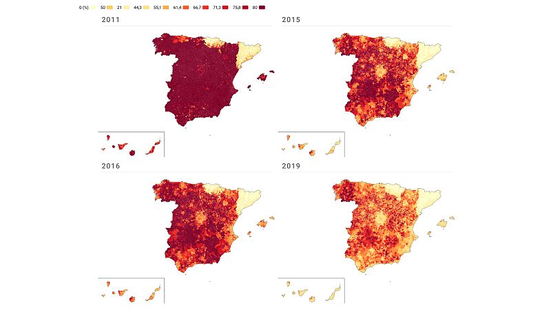 El bipartidismo ha muerto: cae por debajo del 50% de votos y solo Cuenca, Ourense y Soria se mantienen fieles