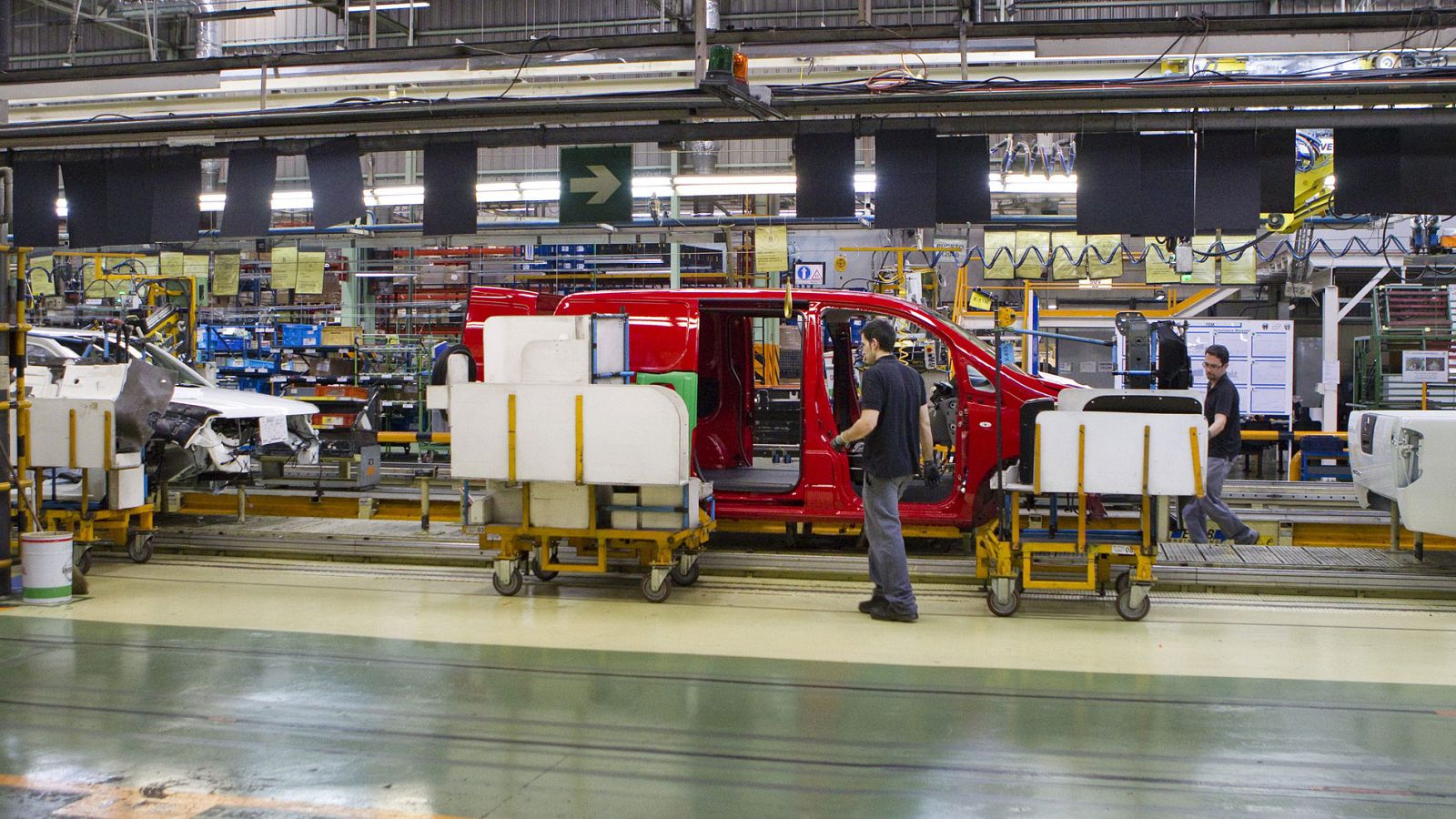 Interior de la fábrica de Nissan en Barcelona