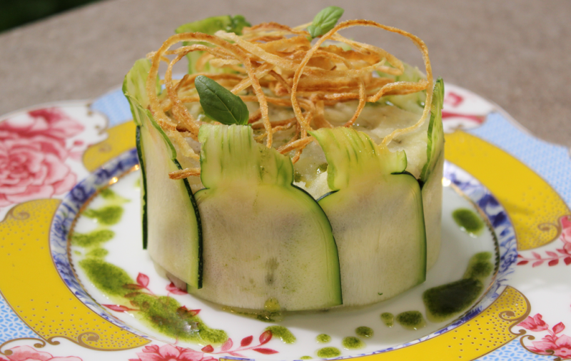 Receta de "timbal de verduras" de Dani Garca