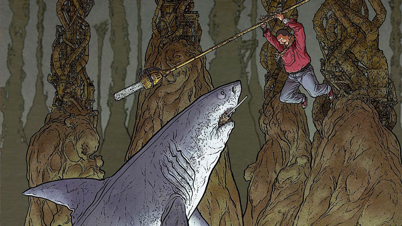 Ilustración de 'The Shaolin Cowboy'