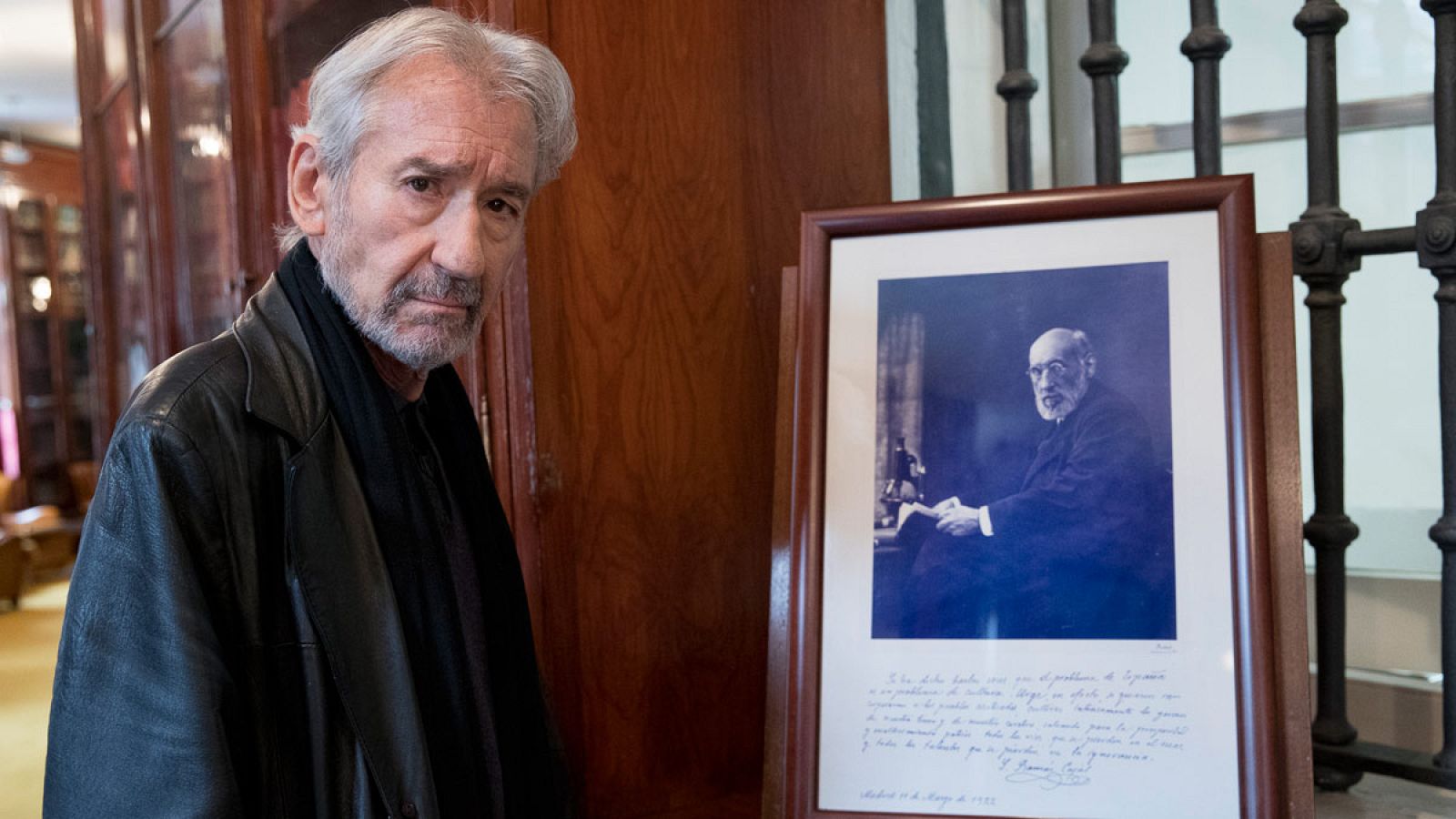 José Sacristán es el actor que encarna a Santiago Ramón y Cajal en Cartas en el Tiempo