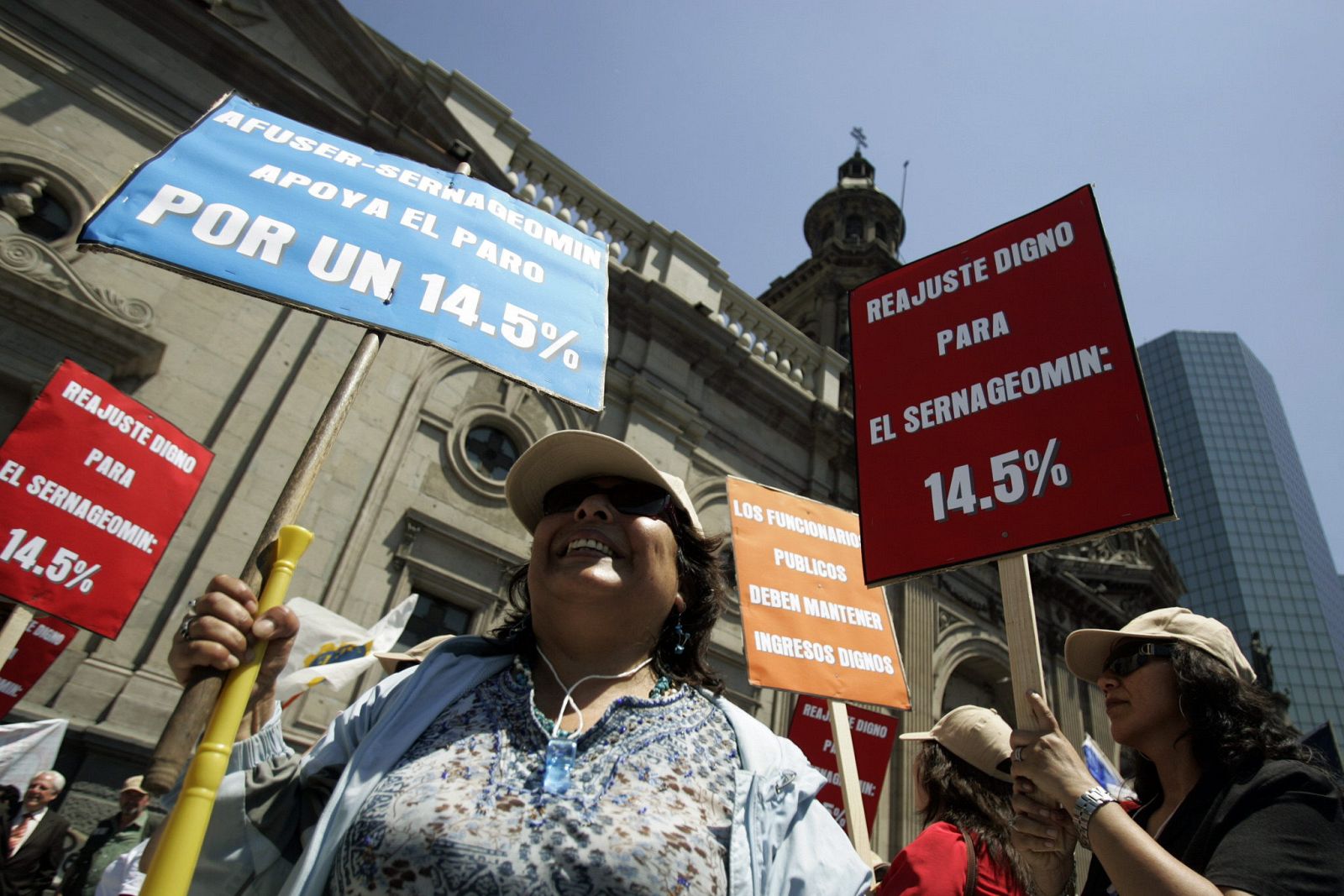 Huelga de funcionarios en Chile