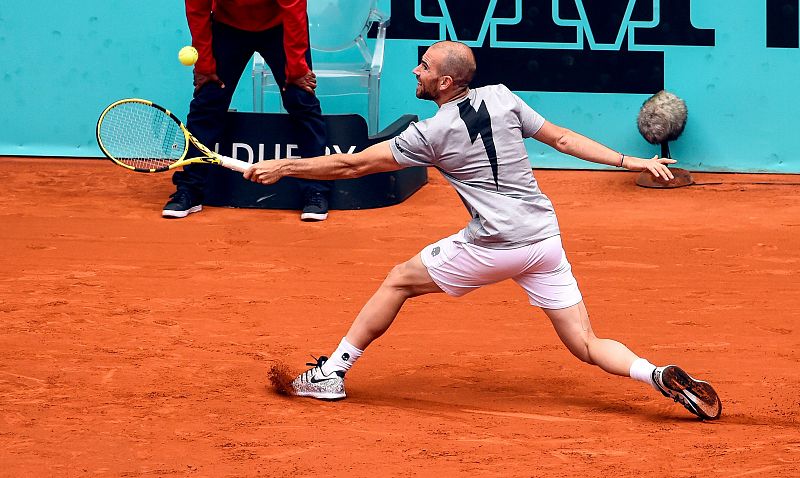 El viento, otro protagonista del día en el Madrid Open