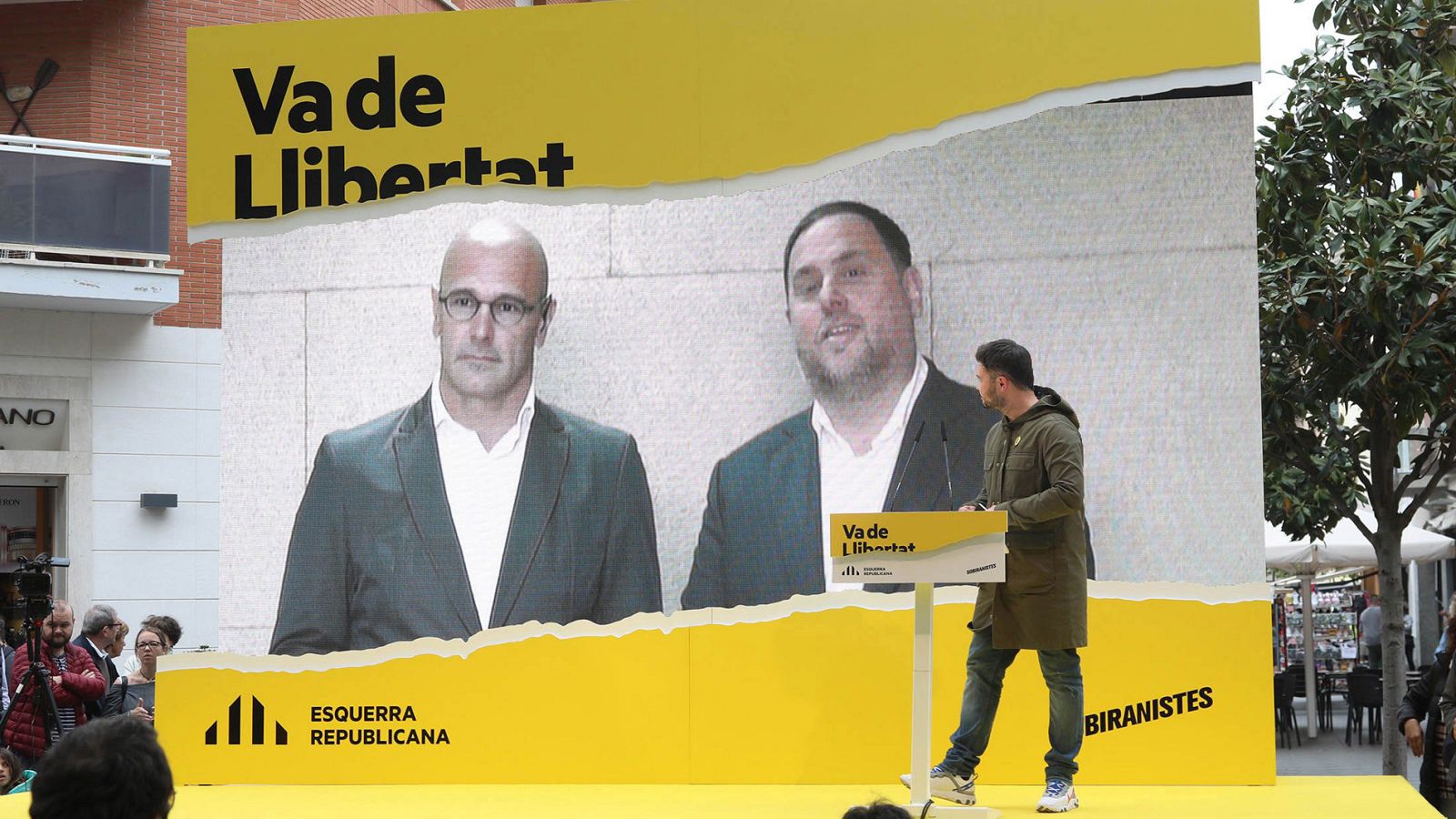 Fotografía del exvicepresidente Oriol Junqueras y del exconseller Raül Romeva