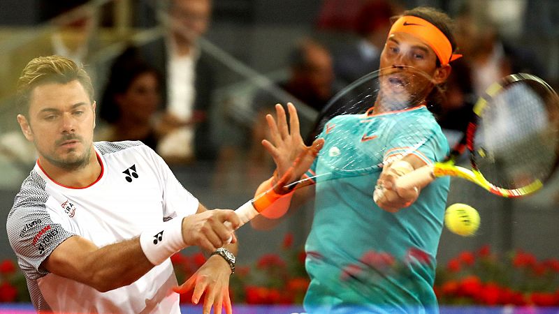 Un Nadal de menos a más en Madrid arrolla a Wawrinka y se cita con Tsitsipas en semifinales