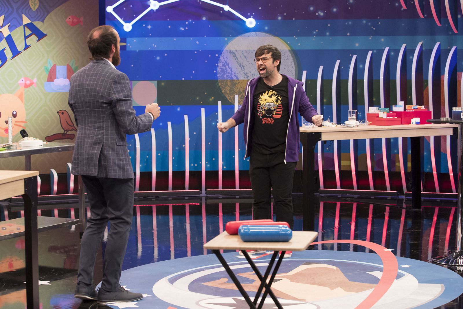 Ricardo Moure y Edu en orbita laika