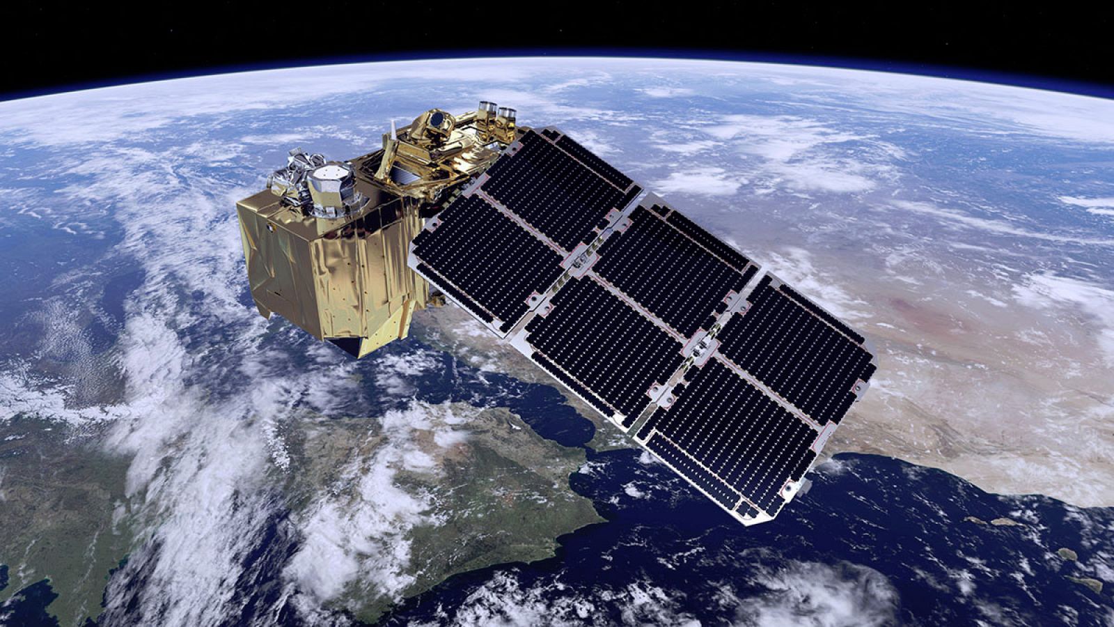 Uno de los satélites Sentinel, pertenecientes al programa Copérnico.