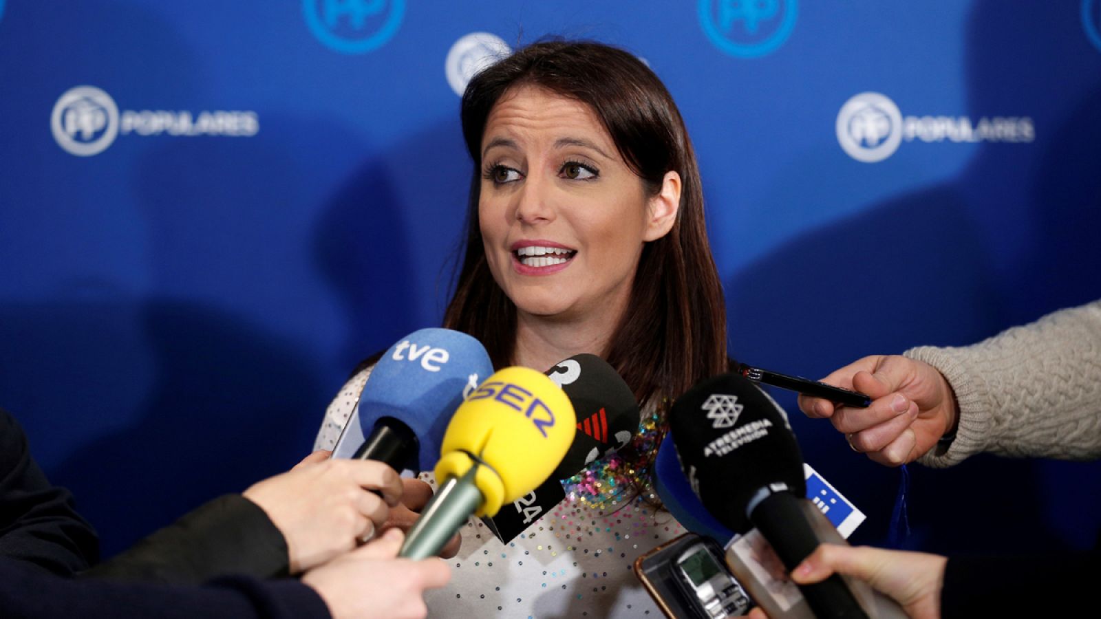 La vicesecretaria de Estudios y Programas del PP, Andrea Levy, en una imagen de archivo