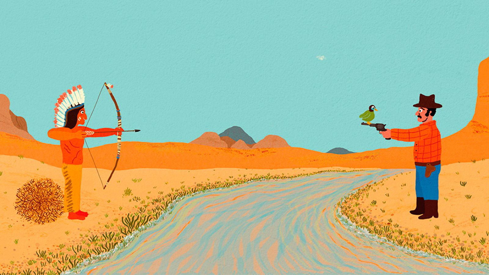 Ilustración de 'Duelo al sol'