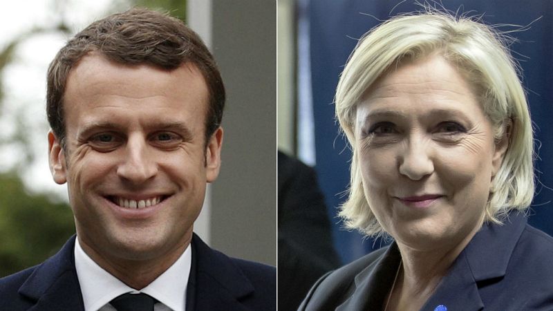 Francia, un plebiscito entre el europe�smo de Macron y el populismo de Le Pen