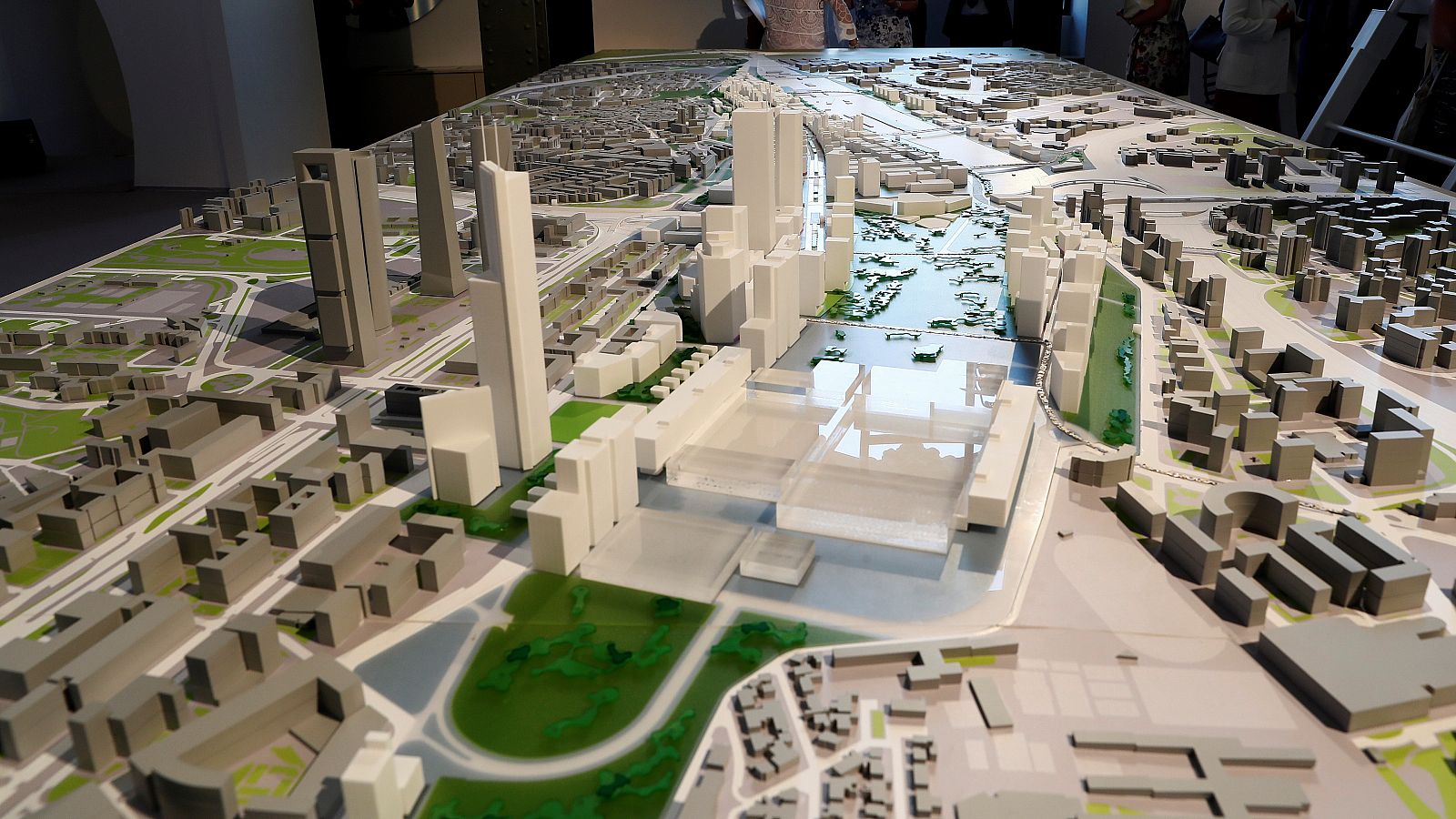 Maqueta del proyecto Madrid Nuevo Norte, popularmente conocido como operación Chamartín.