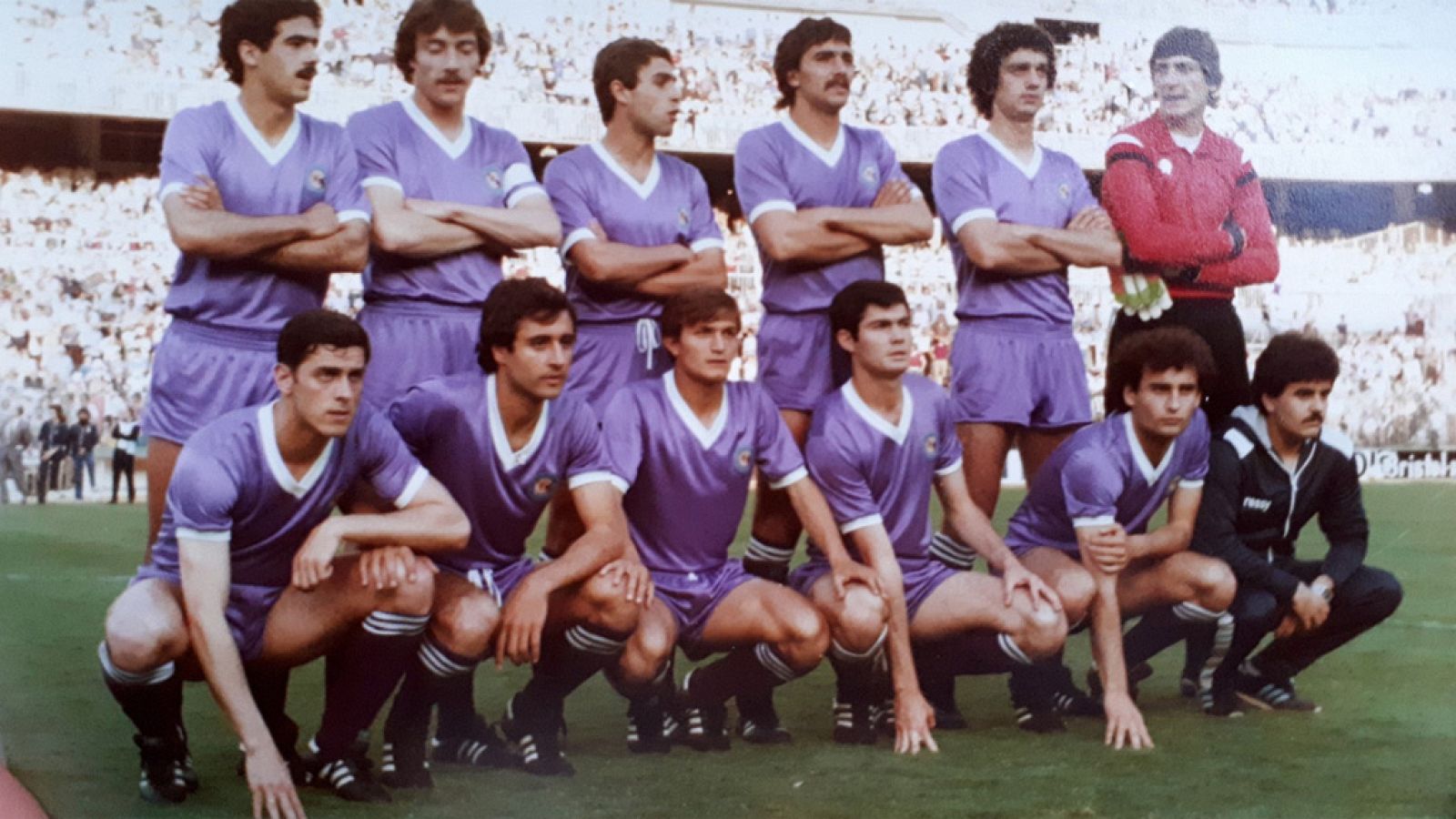 Alineación del Castilla en 1981, año en que jugó la final de Copa contra el Real Madrid