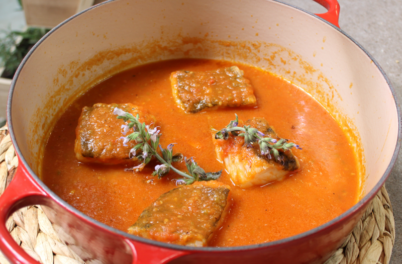 Receta de "bacalao con tomate" de Dani Garca