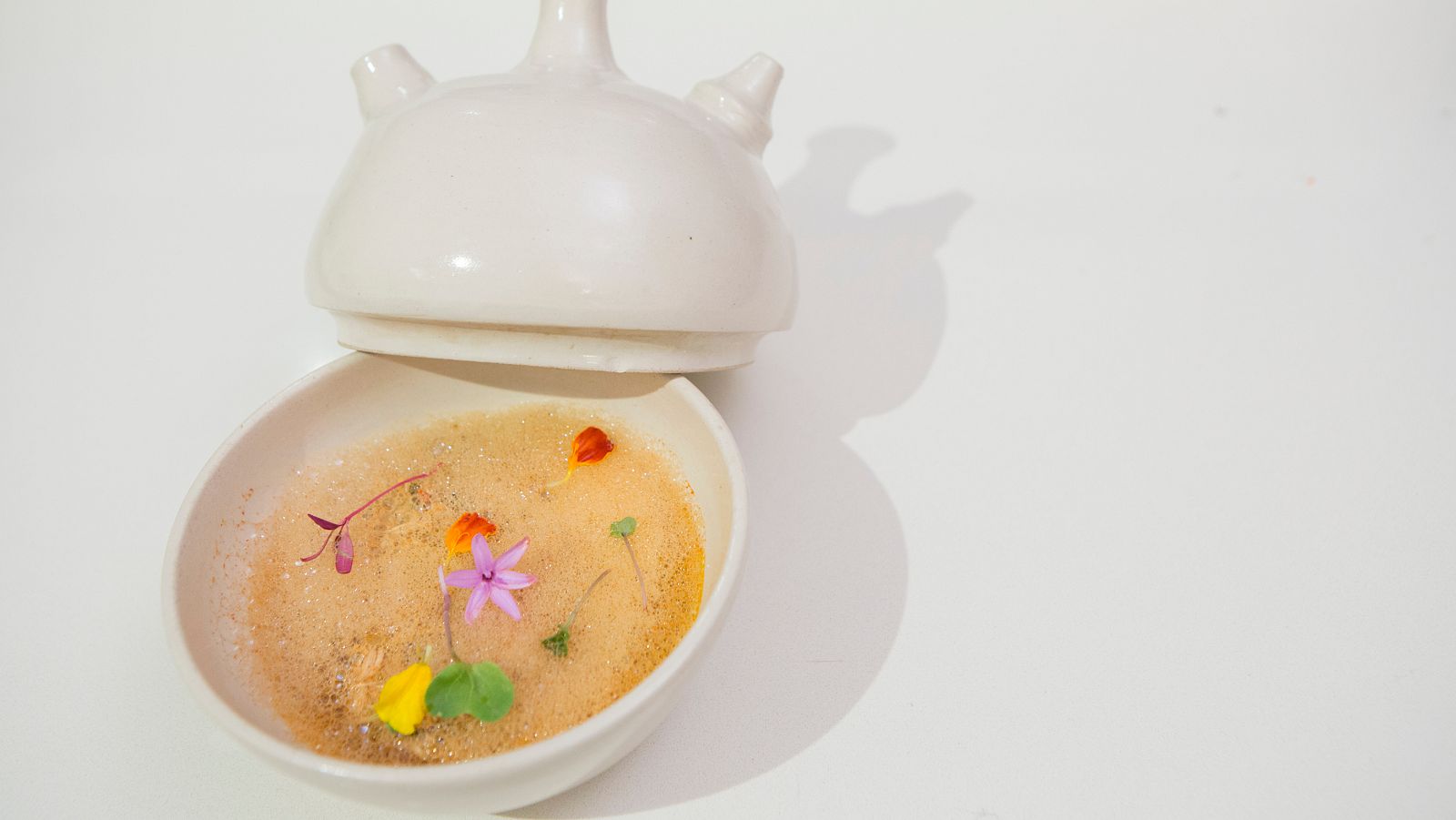 Gazpacho manchego con aire de pimentón