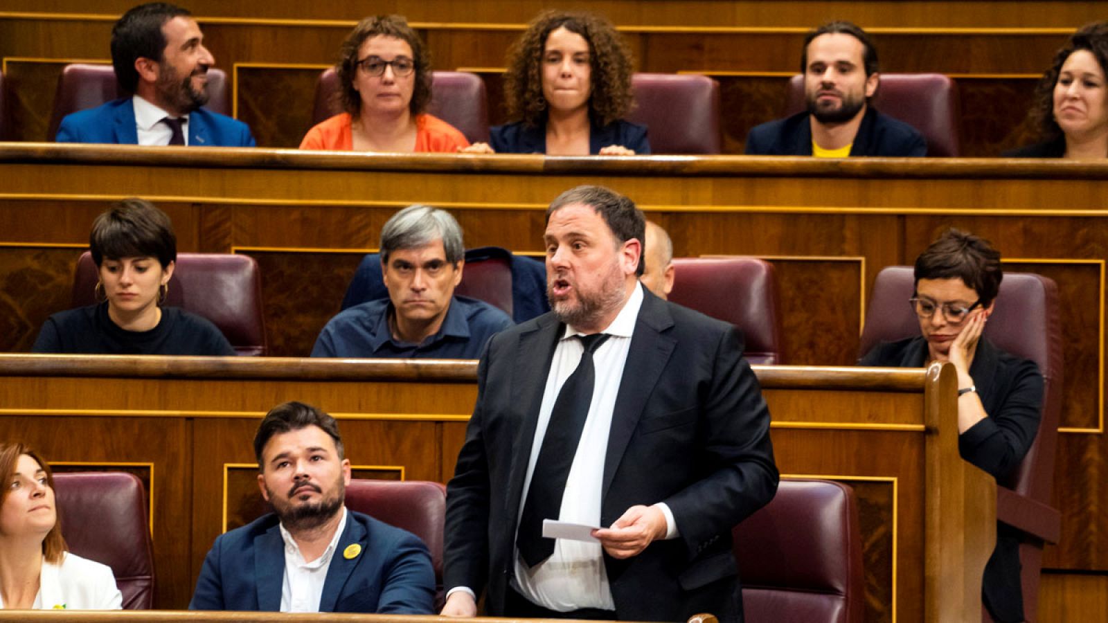 Junqueras pide a la Mesa del Congreso que reconsidere la suspensión de los diputados presos