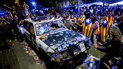 El Supremo analiza los vídeos del 20S y el 1-O propuestos por la Fiscalía: "Esta noche os vais sin coches"