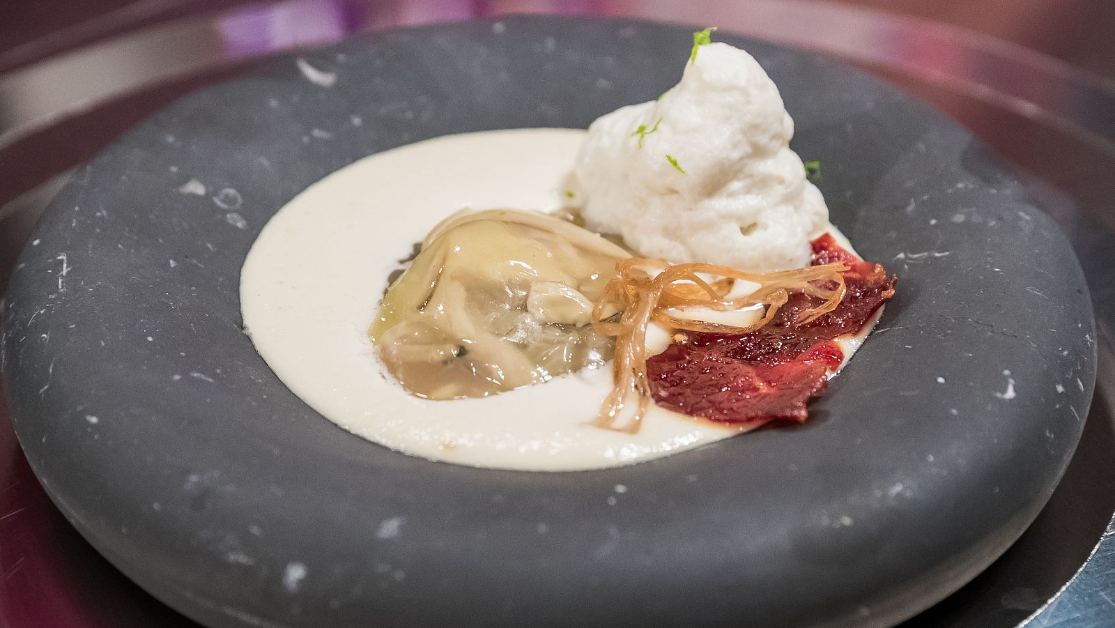 Receta de "macadamia bajo el mar de Aleix"