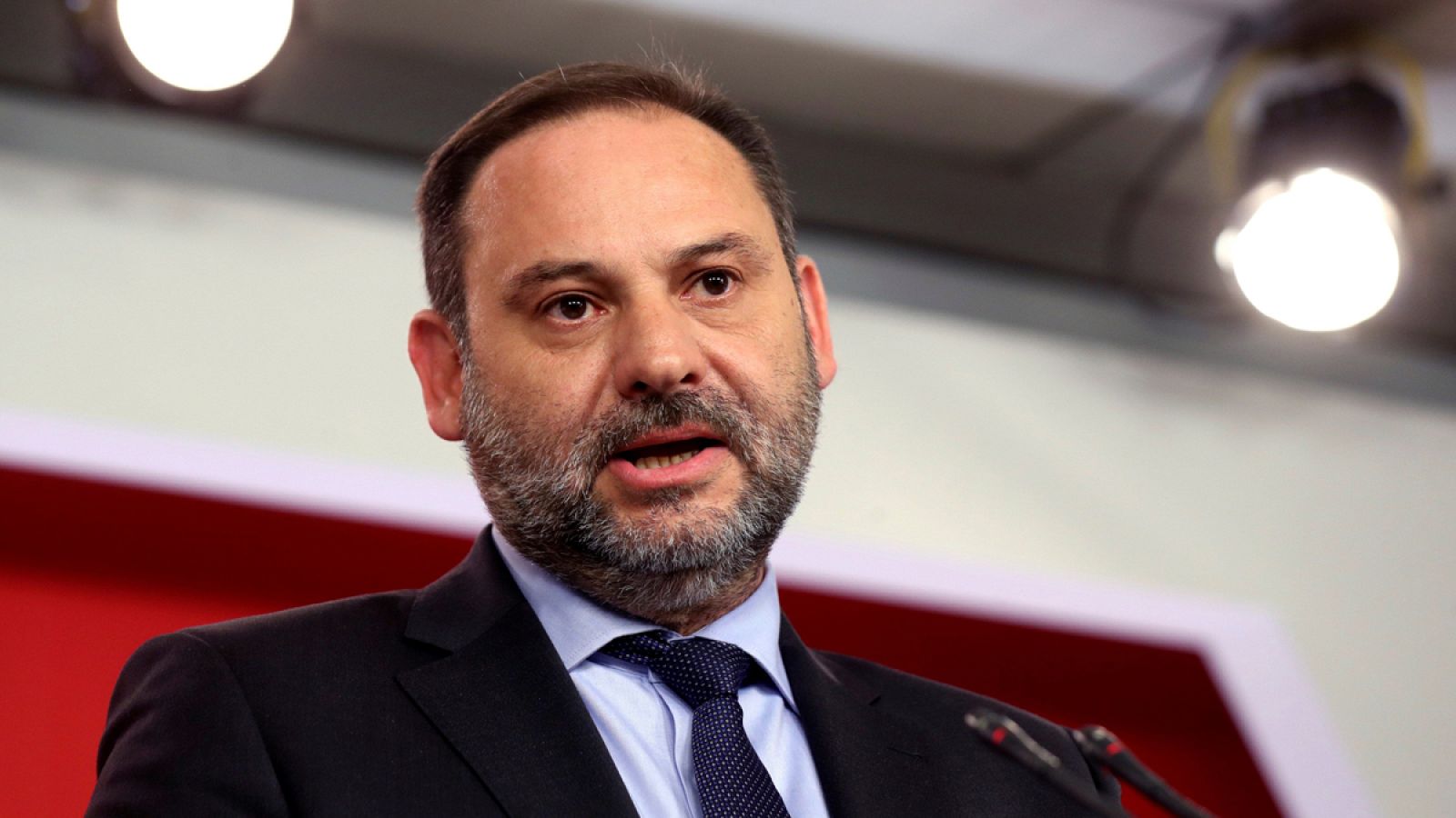 José Luis Ábalos, durante una rueda de prensa