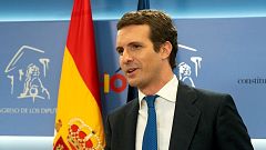 Casado no ve que haya bloqueo y urge a Sánchez que forme gobierno: "Que el tacticismo dé paso a la gobernabilidad"
