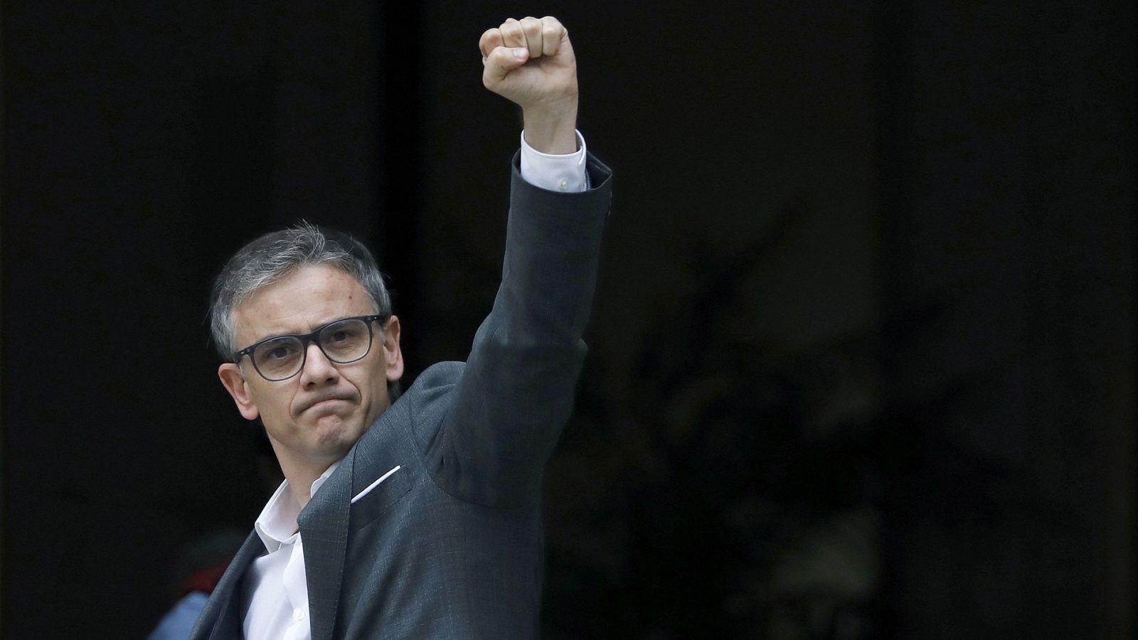 El diputado de ERC y ex número dos de Junqueras, Josep María Jové, a su llegada al TSJ de Cataluña