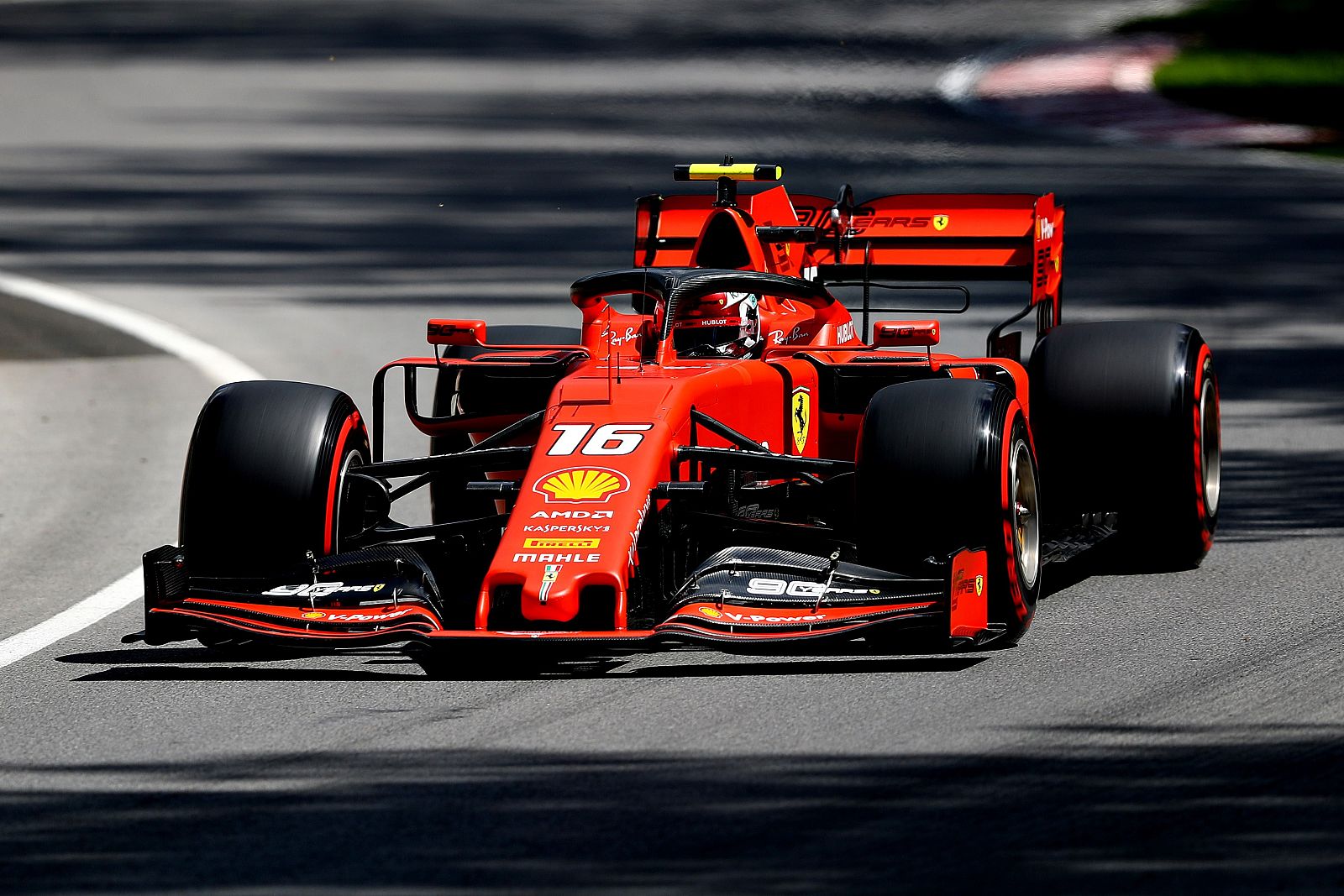 Leclerc, en los entrenamientos del GP de Canadá