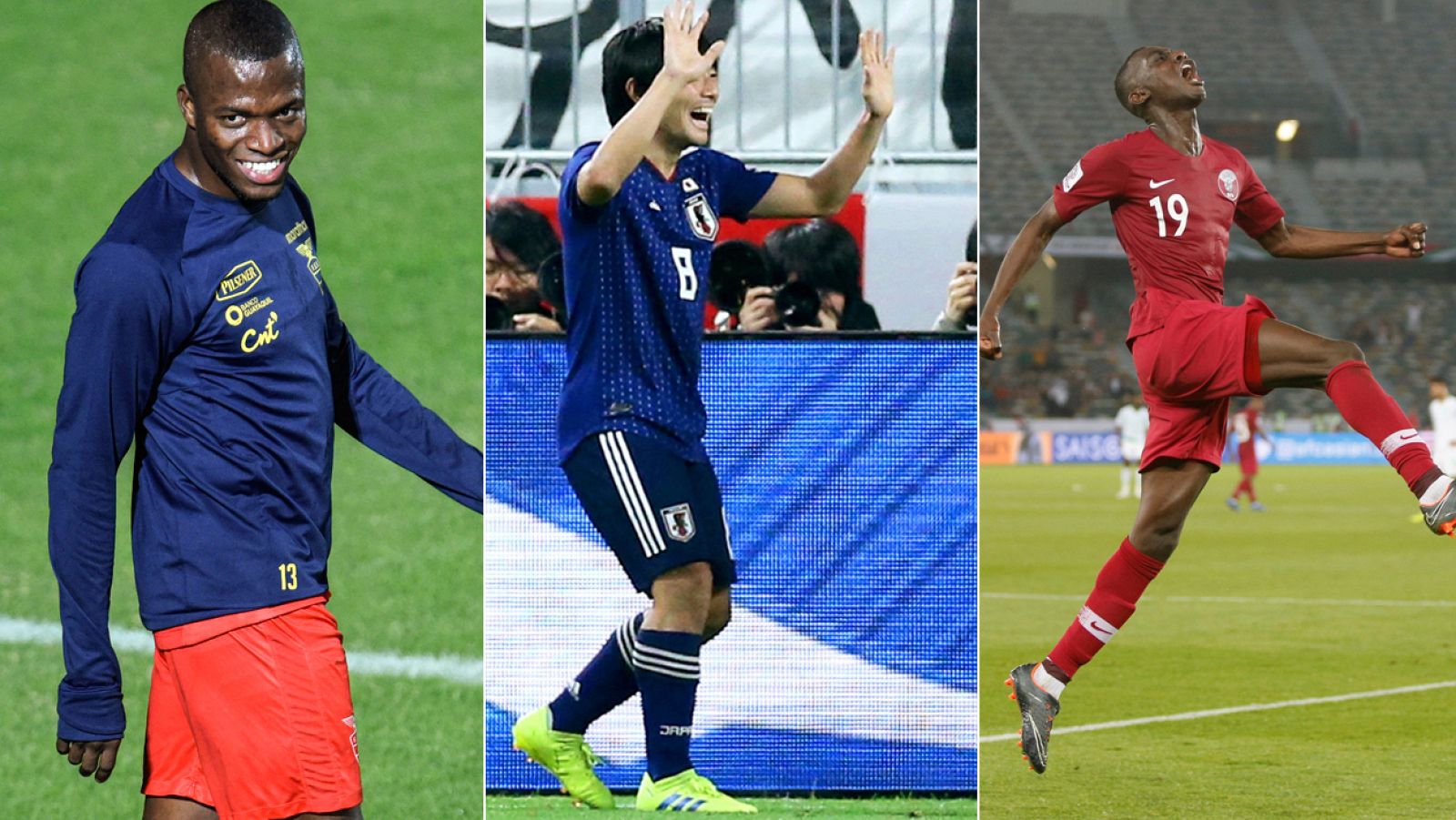 Ecuador, Japón y Catar