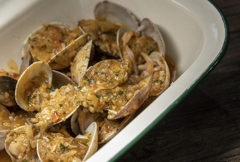 Receta de "almejas a la marinera" de Dani Garca