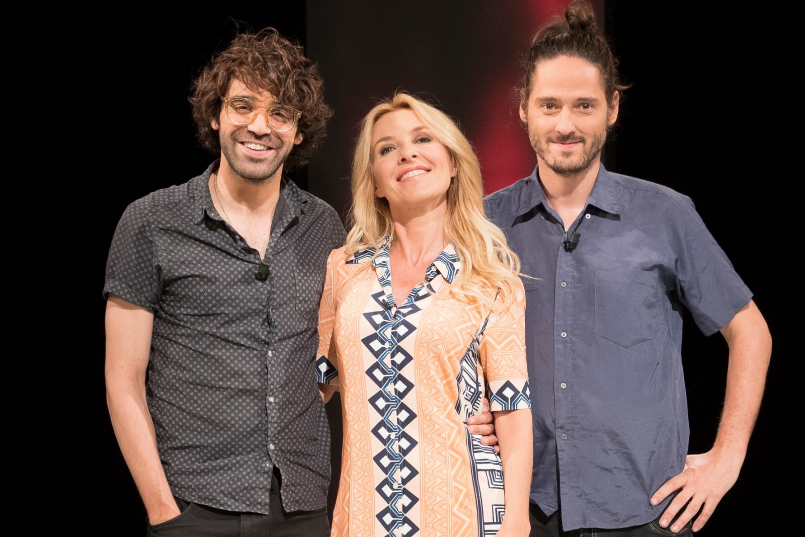 Cayetana Guillén Cuervo junto a Carlos Marqués-Marcet y David Verdaguer