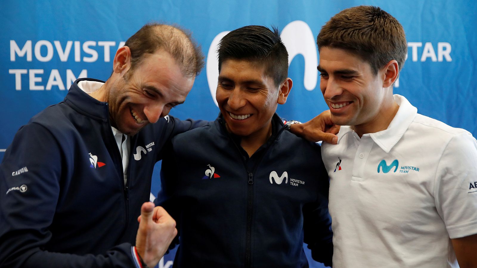 Rueda de prensa del Movistar antes del Tour 2019