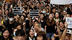 Decenas de miles de hongkoneses vuelven a la calle contra la ley de extradición