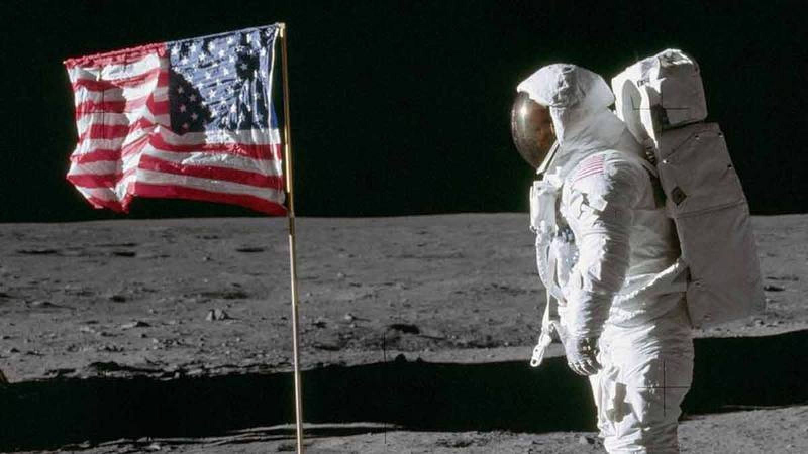 El astronauta 'Buzz' Aldrin camina sobre la Luna
