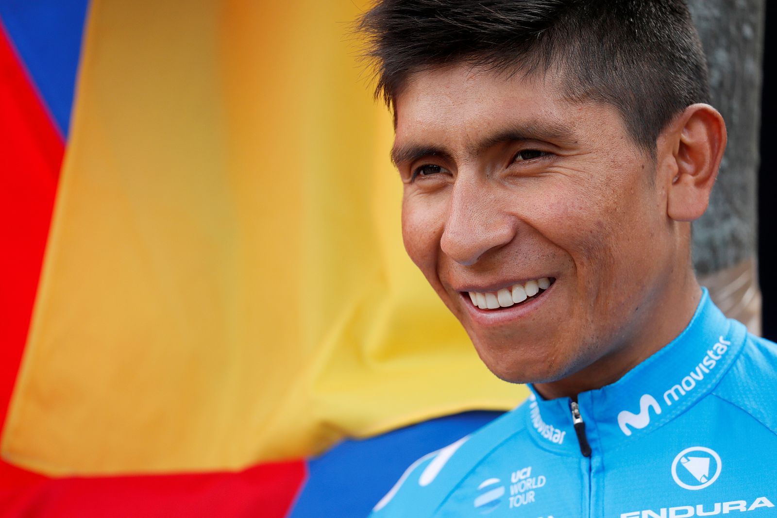 Imagen del corredor colombiano del Movistar, Nairo Quintana.