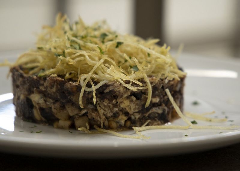 Receta de "revuelto de morcilla" de Dani Garca