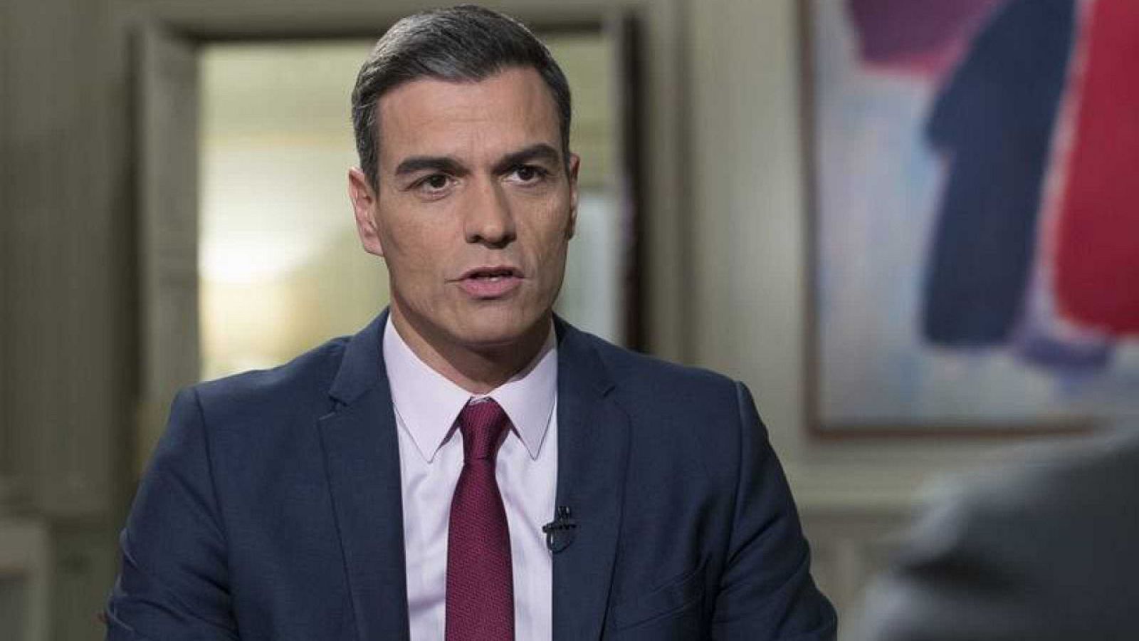El presidente del Gobierno en funciones, Pedro Sánchez, entrevistado en TVE