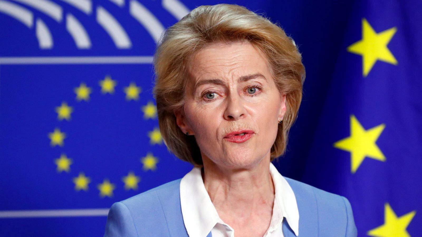Ursula von der Leyen comparece en rueda de prensa en el Parlamento Europeo