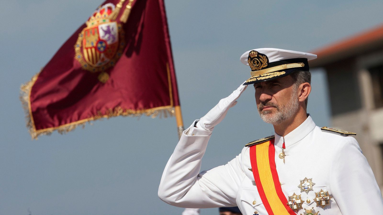 El rey Felipe VI durante un acto este martes