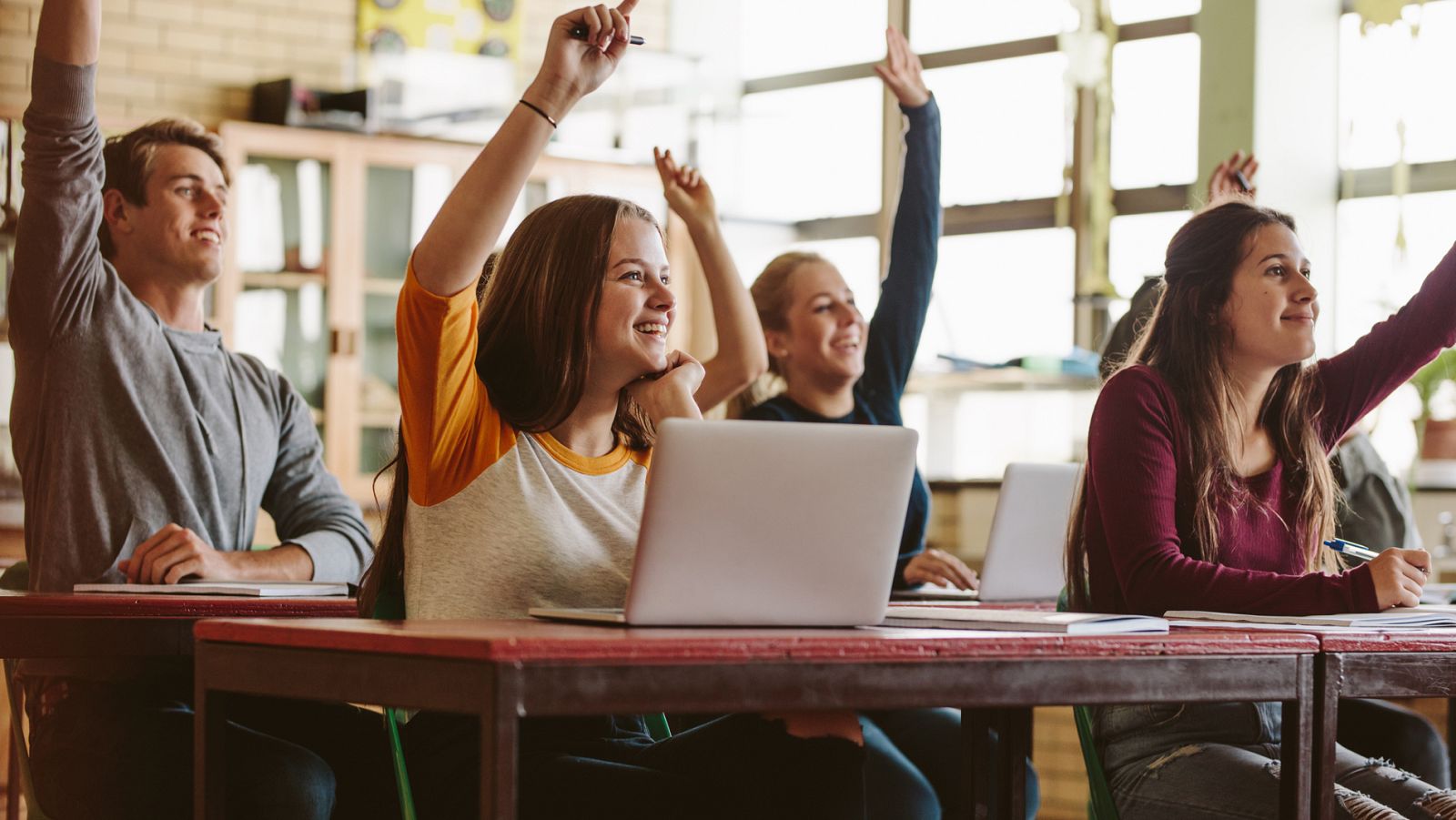 Imagen recurso de alumnos en una escuela