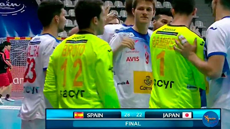 España cumple ante Japón y se jugará el primer puesto con Eslovenia