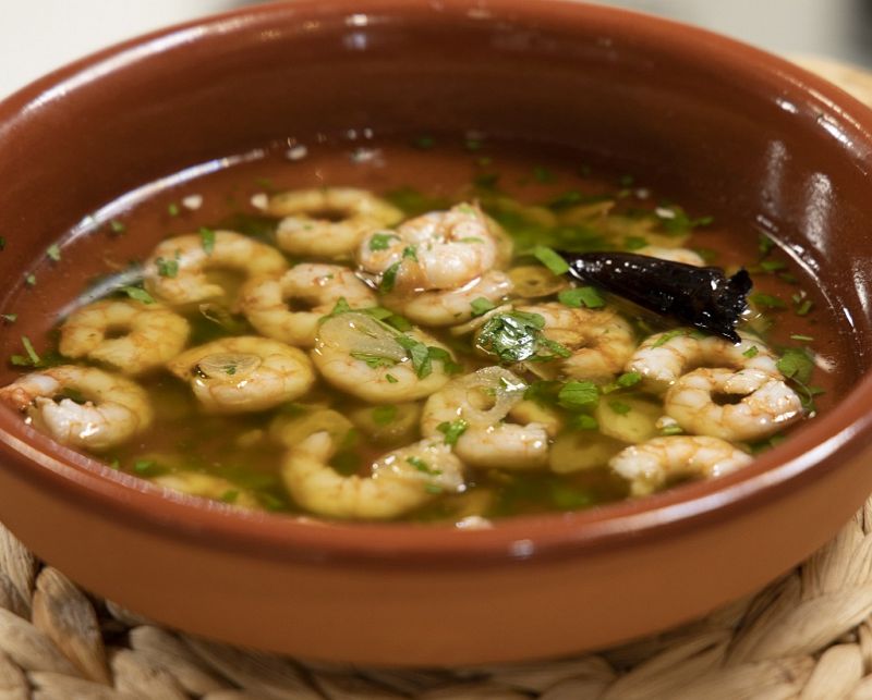 Receta de "gambas al ajillo" de Dani Garca